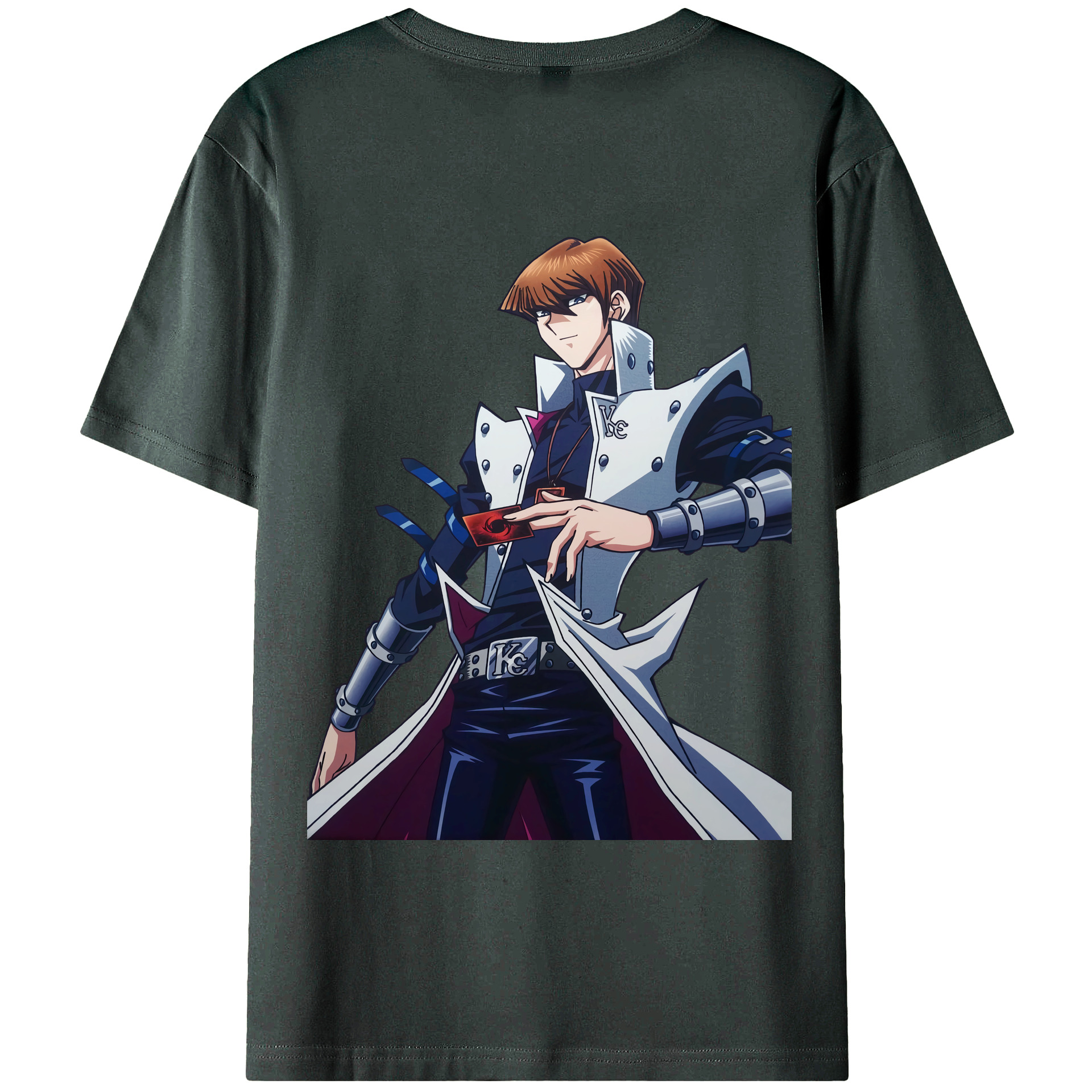 （画像用） 遊☆戯☆王 Yu-Gi-Oh! 綿100％ メンズ半袖Tシャツ（バックプリント） 通気性